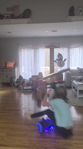 abby got a new toy for christmas - not a good idea (she’s fine) | sit down hoverboard