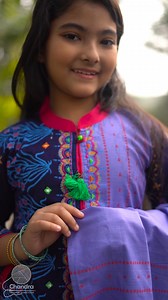 6.3K views · 43 reactions | Baby Cotton Three Piece Code-1772 Fabrics-Slab Cotton Category-Frock, Pant Cut & Orna Media-Block Print & Embroidery | Chandra | Facebook