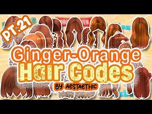 Bloxburg Ginger Orange Hair Codes PT.21! Berry Avenue | Brookhaven RP #roblox #bloxburg #newvideo