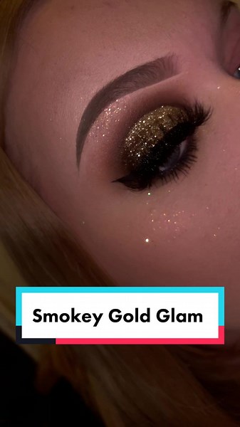 Smokey Gold Glam Makeup Tutorial