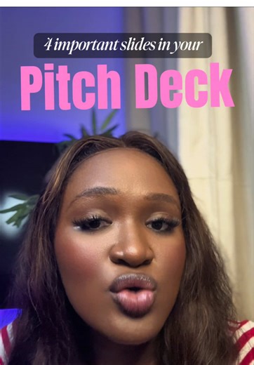 I’m Chinenye Umeh and I create the best Pitch decks on this side of the world. I’ve done this for 6 years and these are some of the most important slides to focus on when creating your pitch deck. Save this for later and share with others. If you’d like me to create your pitch deck, kindly send a DM or WhatsApp me directly. #pitchdeck #pitchdesign #startup #businessfunding #startupfunding