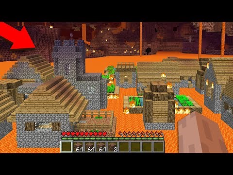 VILLAGE in NETHER! How to find Village in the NETHER in Minecraft? Noob vs Pro