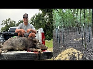 How to Build a Homemade Hog Trap that Works | Seth’s First Hog Ever! | Thermal Hog Hunting | Ep. 17