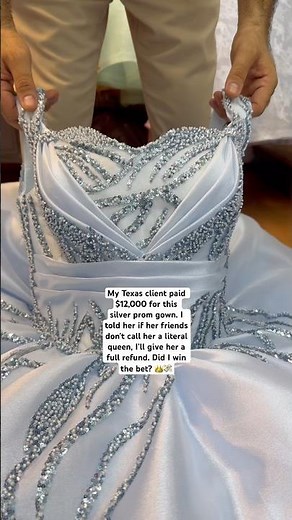 Everything about this $12,000 prom dress bet! 👗✨ #promdress #prom2026 #shorts