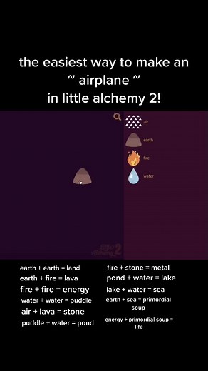 the easiest way to make an airplane in little alchemy 2! #littlealchemy2 #littlealchemytutorial #littlealchemytips #littlealchemyhacks