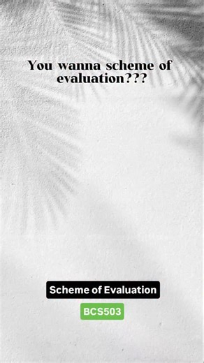 Prithvi | Vlogs & Comedy 🎥😂 on Instagram: "This video is for VTU BCS503 students – Scheme of Evaluation . . VTU BCS503 Scheme of Evaluation VTU Exam BCS 503 TOC VTU Computer Science VTU CBCS VTU Notes VTU Students . . #VTU #BCS503 #VTUExam #SchemeOfEvaluation #VTUStudents #VTUCBCS #VTUNotes #EngineeringStudents #BTechLife #ExamPreparation #VTUTOC"