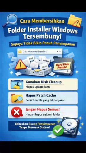 Cara Membersihkan Folder Installer Windows Tersembunyi