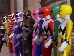Power Ranger La Galaxia Perdida y Space team-up vs Psycho Rangers