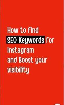 Find SEO Keywords for Instagram Caption 2025