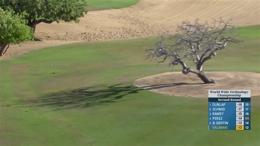 Sami Valimaki makes birdie on No. 14 at World Wide Technology