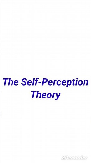Self perception theory by Daryl Bem #ugcnetpsychology #ugcnetexam #ugcnet