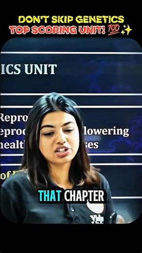 Genetics = High-weightage chapter 🔥📕 #viral #gopikamam #motivation