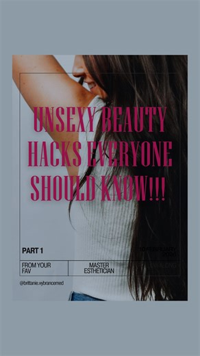Brittanie Fuller | Master Esthetician on Instagram: "3 ~unsexy~ beauty hacks everyone should know!! 🤍✨ PART 1 #beautyhacks #selfcare #esthetician #skincare"