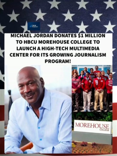 MICHAEL JORDAN GIVES BACK TO MOREHOUSE! #MichaelJordan #Morehouse