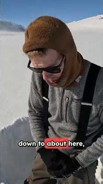 I Built a Snow Shelter in Deep Powder with NO TENT (Survival Challenge)