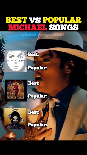 Michael Jackson: Best vs Popular Songs #MichaelJackson #MJ #Shorts #Music