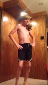 Shirtless White Boy Dancing