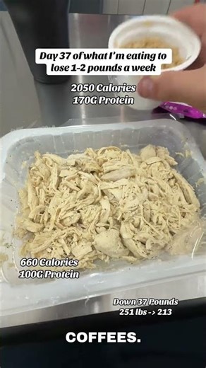 Full day of eating 37 to lose 1-2 pounds a week