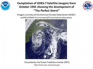 Compilation of GOES-7 Satellite Imagery of "the Perfect Storm" aka the Halloween Storm of 1991