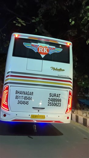 RK Travels AC Luxury Bus😍❤️ ||Surat To Bhavnagar🚍 || #shorts #trending #viral