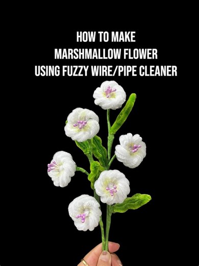 27K views · 321 reactions | How to make Marshmallow(Althaea officinalis) using Fuzzy Wire/Pipe Cleaner. #fyp #foryou #fypage #fuzzywire #fuzzywireflowers #marshmallow #marahmallowpipecleaner #tutorial #tutorials #diy #craft #crafts #crafter #pipecleanercrafts #fuzzywireflower #diy #fuzzywirebouquet #fuzzywire #pipecleanerflowers #chenillestems #craftersgonnacraft #fuzzywireflowers #wearthaleiafuzzywireflowers #craftersoffacebook #craftersofinstagram | Wear Thaleia | Facebook