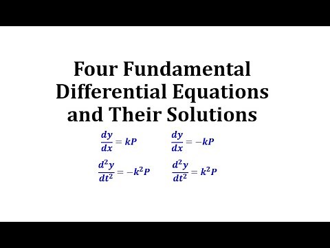 (0.2.4) Four Fundamental Differential Equations and Their Solutions