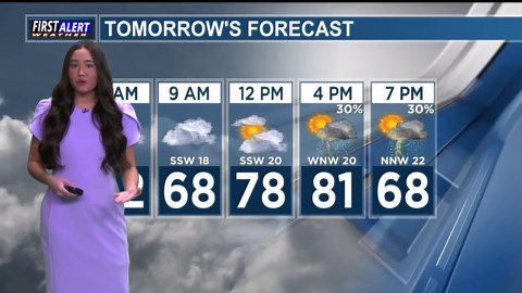 First Alert Weather Day tomorrow