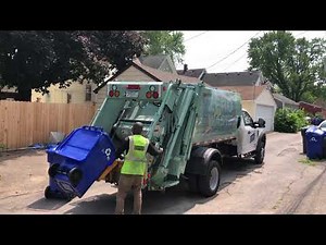Mini Ford New Way Rear Loader Garbage Truck Packing Recycling