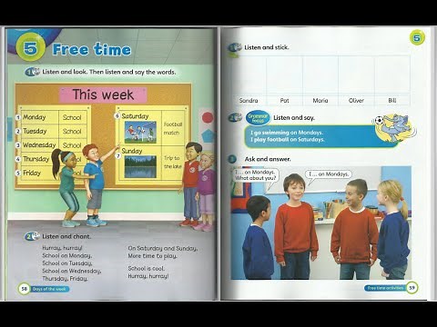 Super Minds Student Book 1 Unit 5 Page 58-59 Free Time Audio Part 1 | Cambridge | KSSR English