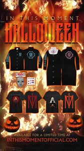 ➕In This Moment limited Halloween Collection is now available at www.inthismomentofficial.com . Enjoy ➕ Make sure to tag us in your costumes 🎃 | In This Moment