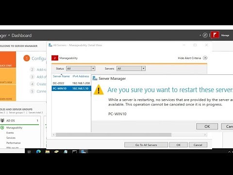 How to Remotely Restart a Computer Using Server Manager on a Domain Controller Windows Server