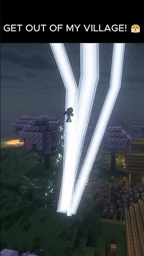 GET OUT OF MY VILLAGE! 😤 #minecraft #minecraftshorts
