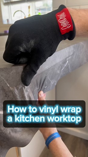 TheWrapChap | Interior Film Specialist | 🔨WORKTOP REPAIR & VINYL WRAP 🗿How to prep and wrap a water damaged kitchen worktop 👌🏻#kitchenwrap #kitchenwrapping #kitchenmakeover... | Instagram