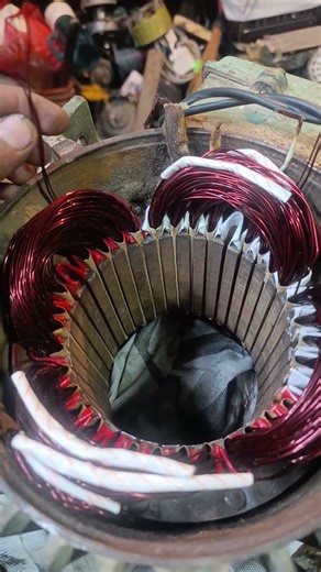 2 hp motor rewinding #trending #shortsvideo