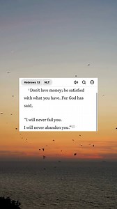 64K views · 8.2K reactions | Hebrews 13:5 | YouVersion | Facebook