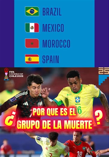 Grupo C del Mundial Sub 20: México, Brasil y Marruecos