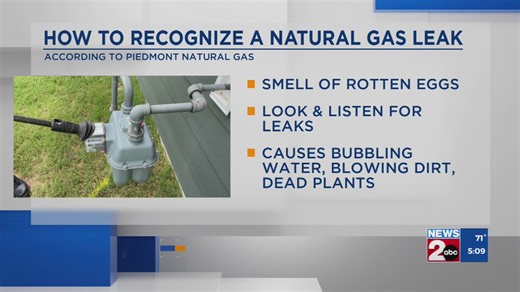 How to recognize a natural gas leak
