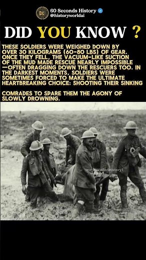 Some had to make the hardest decision Passchendaele battle mud #shorts