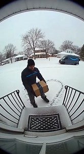 POV You try to be romantic at work and eat snow instead 💀💙 The videos are made using AI for your entertainment | Stephen Hilton