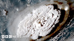 トンガで大規模な海底噴火、周辺国が津波警戒　日本やアメリカでも潮位上昇 - BBCニュース