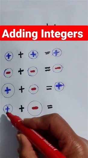 Adding Integers Mathematics hack #youtubeshorts #maths #mathtips #mathtricks #mathematics