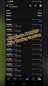 43-Minute XAUUSD Live Trading Session 🤑 Sort time Profit $500