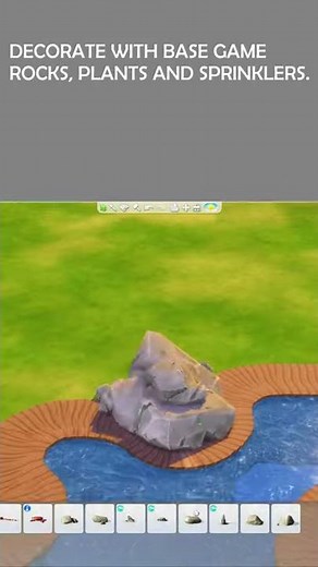 Modern Round Pool | Round Pool Series - Part 2 | Sims 4 - Base Game Only | No CC #Shorts