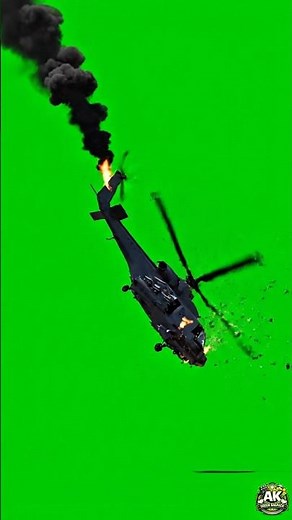 Helicopter Crash green screen video |Falling Helicopter Explosion vfx #helicoptercrash