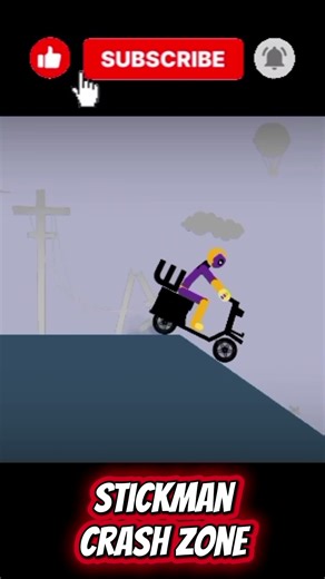 Stickman Dismounting | Stickman Funny Compilation Moped Crash! #shorts #funnystickman