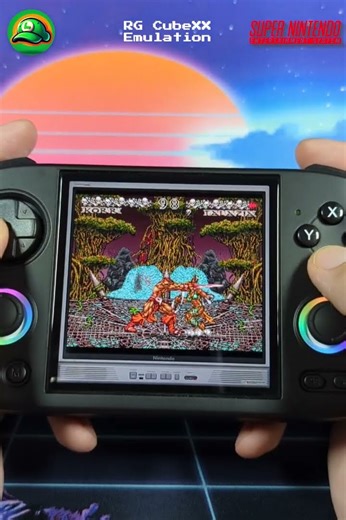 Anbernic RG CubeXX - Super Nintendo games #shorts