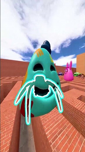 Catch this Crabtanic Girl vs Colorful Car Eater in Maze GMod Ep.1