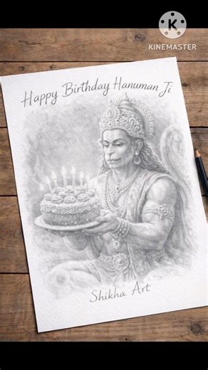 Happy Birthday Hanuman Ji 🎂😳Realistic Pencil Sketch That Will Surprise You #hanuman jayanti special#
