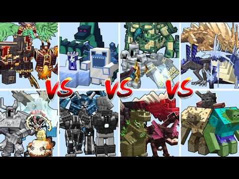 ALL MODS MOST POWERFUL TRIOS TOURNAMENT | Minecraft Mob Battle