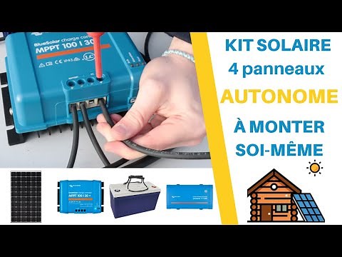 Build your Autonomous Solar Kit - 4 Solar Panels + 4 Batteries - MyShop Solaire #solar #tutorial